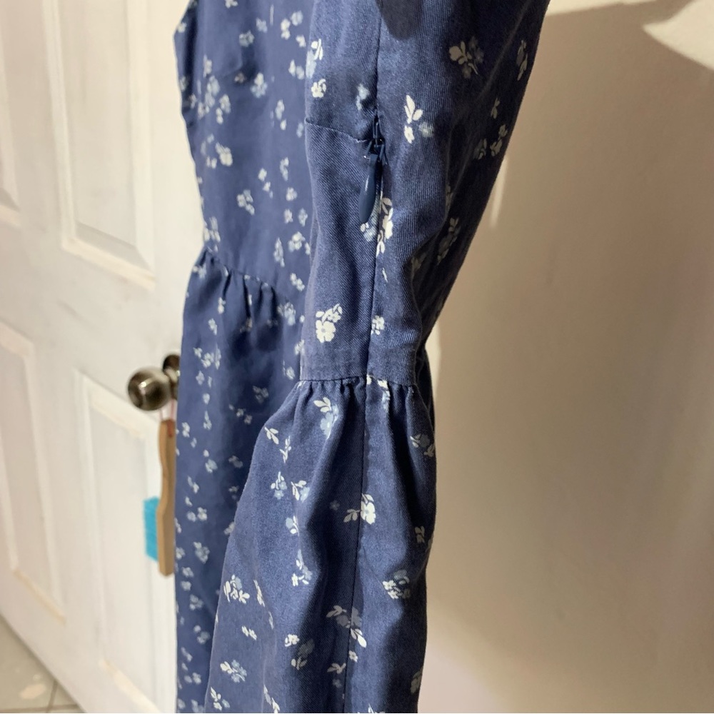 Reformation Tanner Dress Light blue with white floral print - Picture 7 of 9